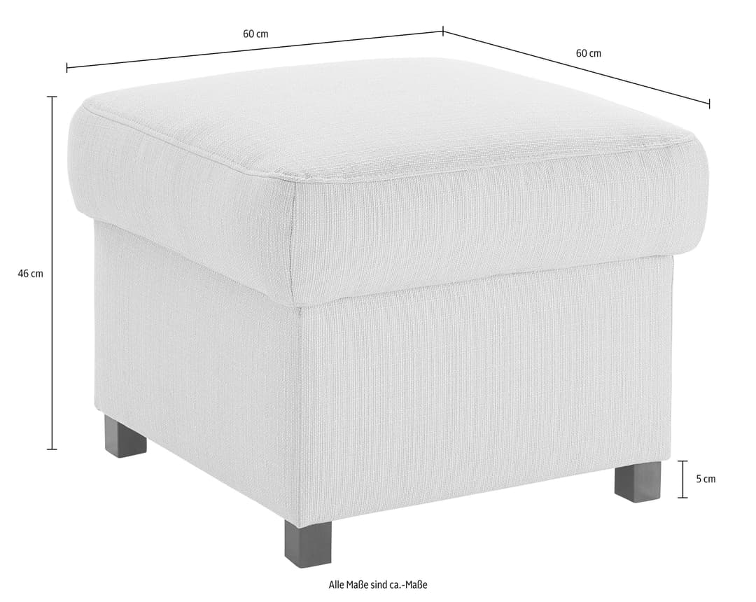 sit&more Polsterhocker Montego | Grau