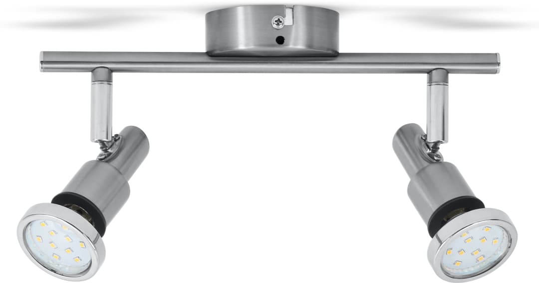 B.K.Licht LED Deckenleuchte Aurel | Silber
