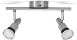 B.K.Licht LED Deckenleuchte Aurel | Silber