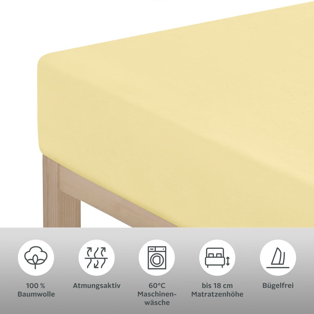 OTTO home Spannbettlaken PHYSALIS Comfort | Gelb