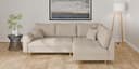 Home affaire Ecksofa CHARRE L-Form mit Ottomane | Beige