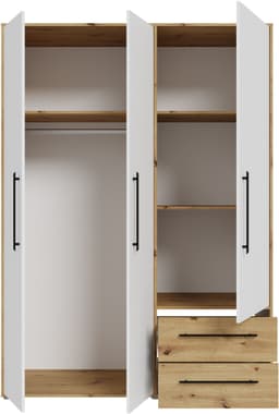 FORTE Kleiderschrank Mokkaris | Holztöne