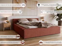 Home affaire Polsterbett LAUREDA | Braun