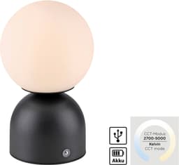 SCHÖNER WOHNEN-Kollektion LED Tischleuchte RUDI | Schwarz