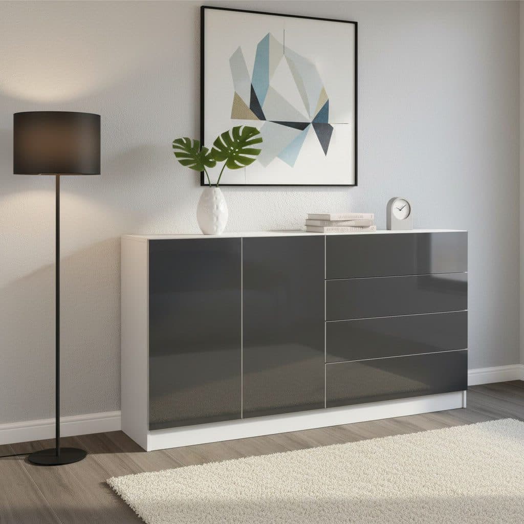 borchardt Möbel Sideboard Vaasa | Weiß