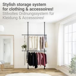 Wenko Teleskopregal Herkules Basic | Schwarz