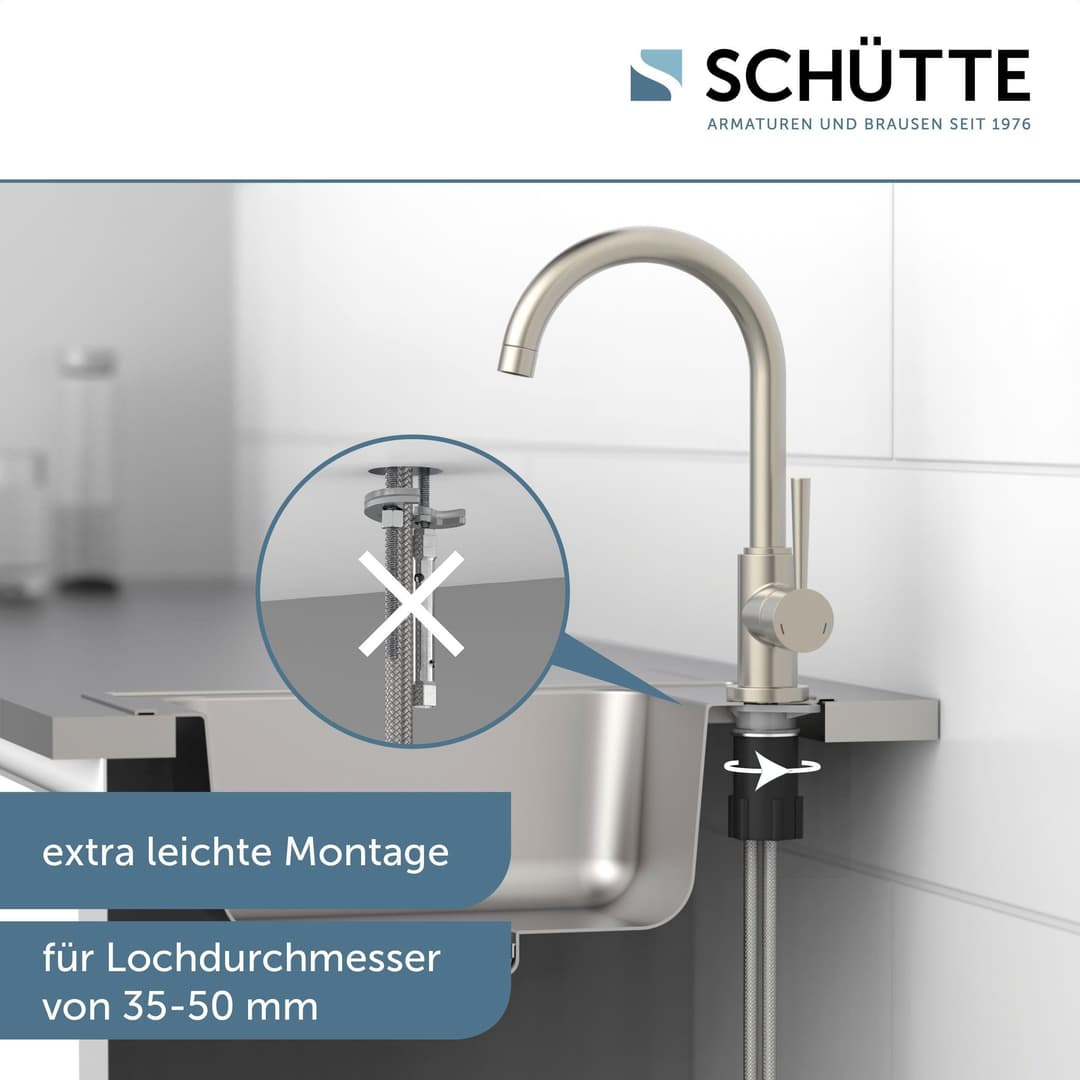 Schütte Spültischarmatur CORNWALL | Silber