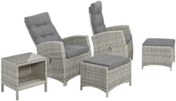 KONIFERA Gartenlounge-Set Monaco | Grau