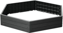 Prosperplast Palisade Base Wood | Schwarz
