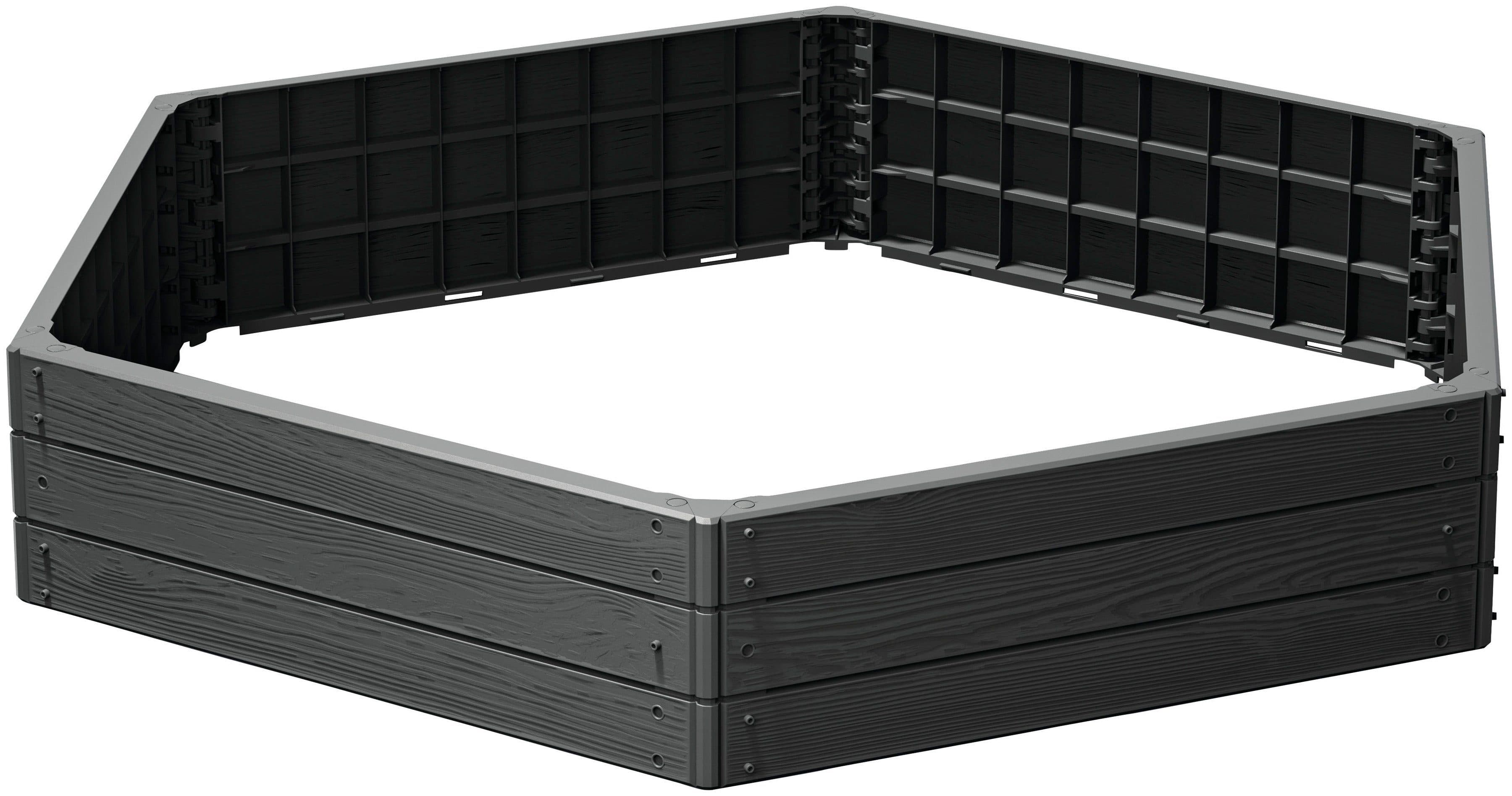 Prosperplast Palisade Base Wood | Schwarz