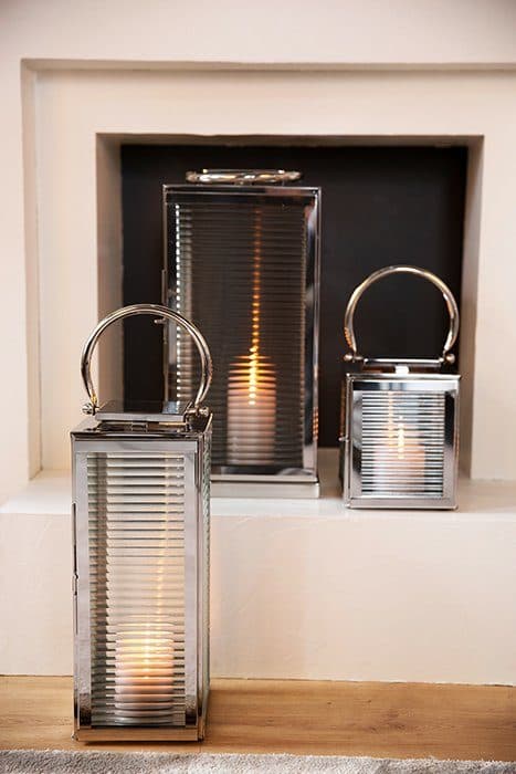 Fink Kerzenlaterne MALAGA | Silber