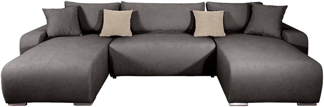 COLLECTION AB Wohnlandschaft Paola U-Form | Grau