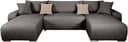 COLLECTION AB Wohnlandschaft Paola U-Form | Grau 2