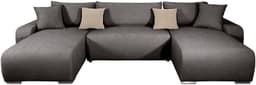 COLLECTION AB Wohnlandschaft Paola U-Form | Grau