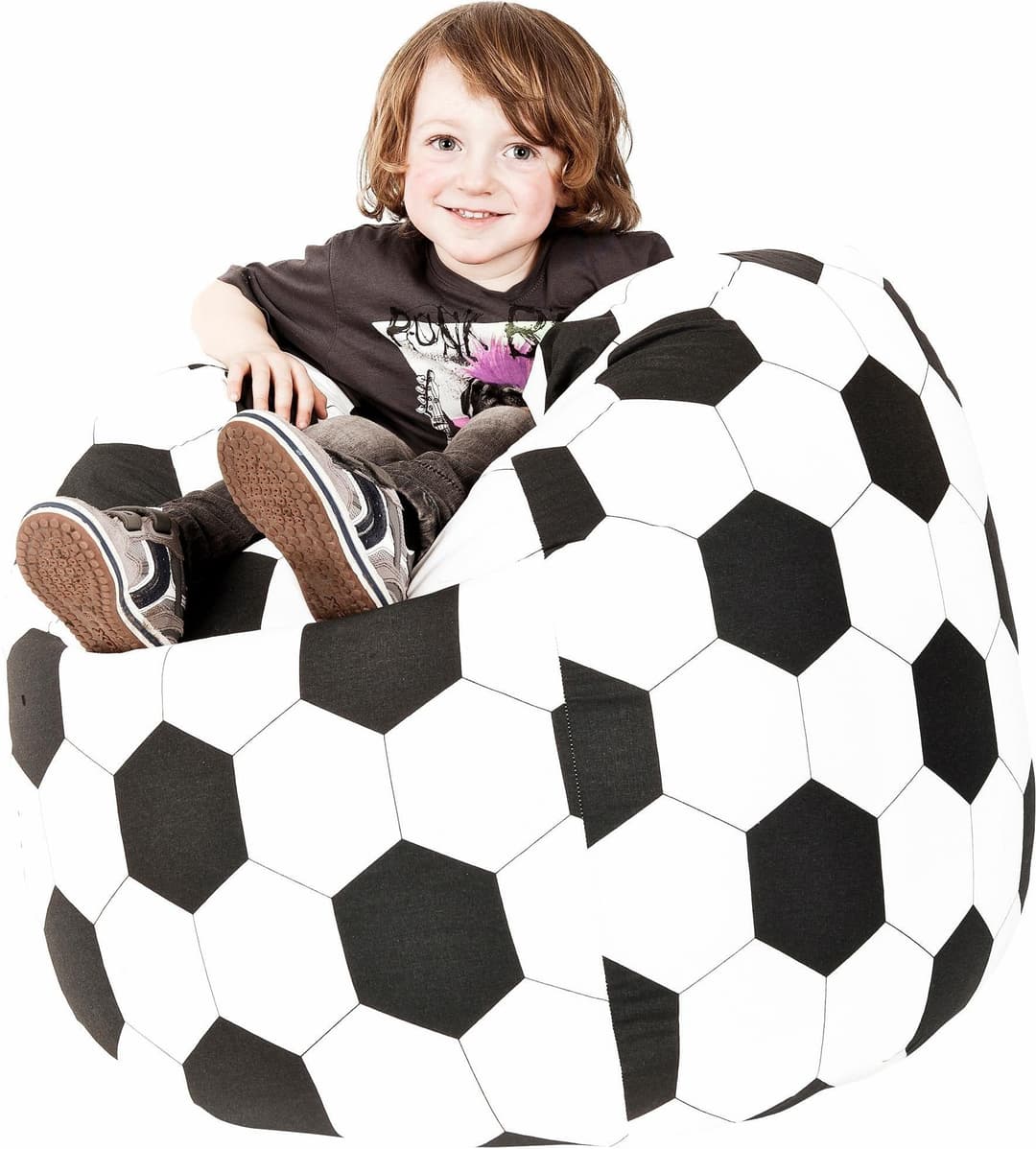 Sitting Point Sitzsack Fussball XL | Mehrfarbig