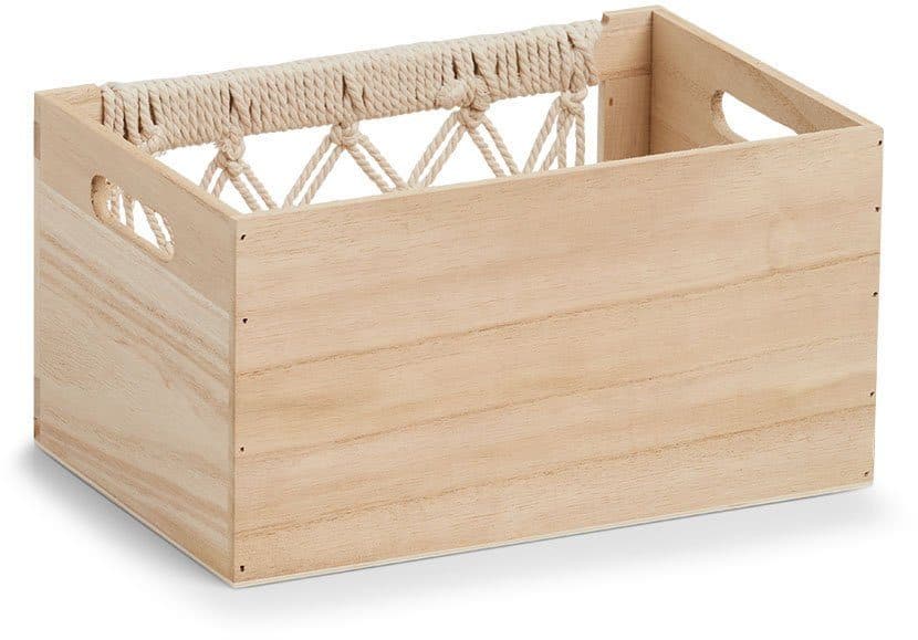 Zeller Present Dekokiste Aufbewahrungskiste Boho | Holztöne