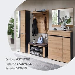 OTTO home Regal Bergen Garderobenpaneel | Holztöne