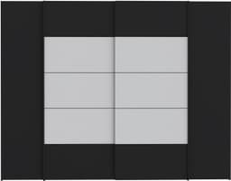 FORTE Kleiderschrank Narago | Schwarz