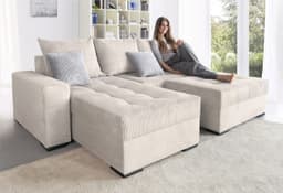 COLLECTION AB Ecksofa Josy L-Form | Beige