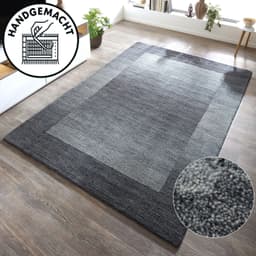 THEKO Wollteppich Gabbeh Super | Grau
