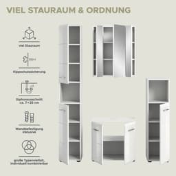 welltime Badezimmer-Set Florenz | Weiß