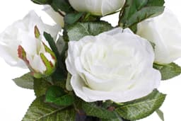 Kunstblume Rosenbusch Rose | Weiß