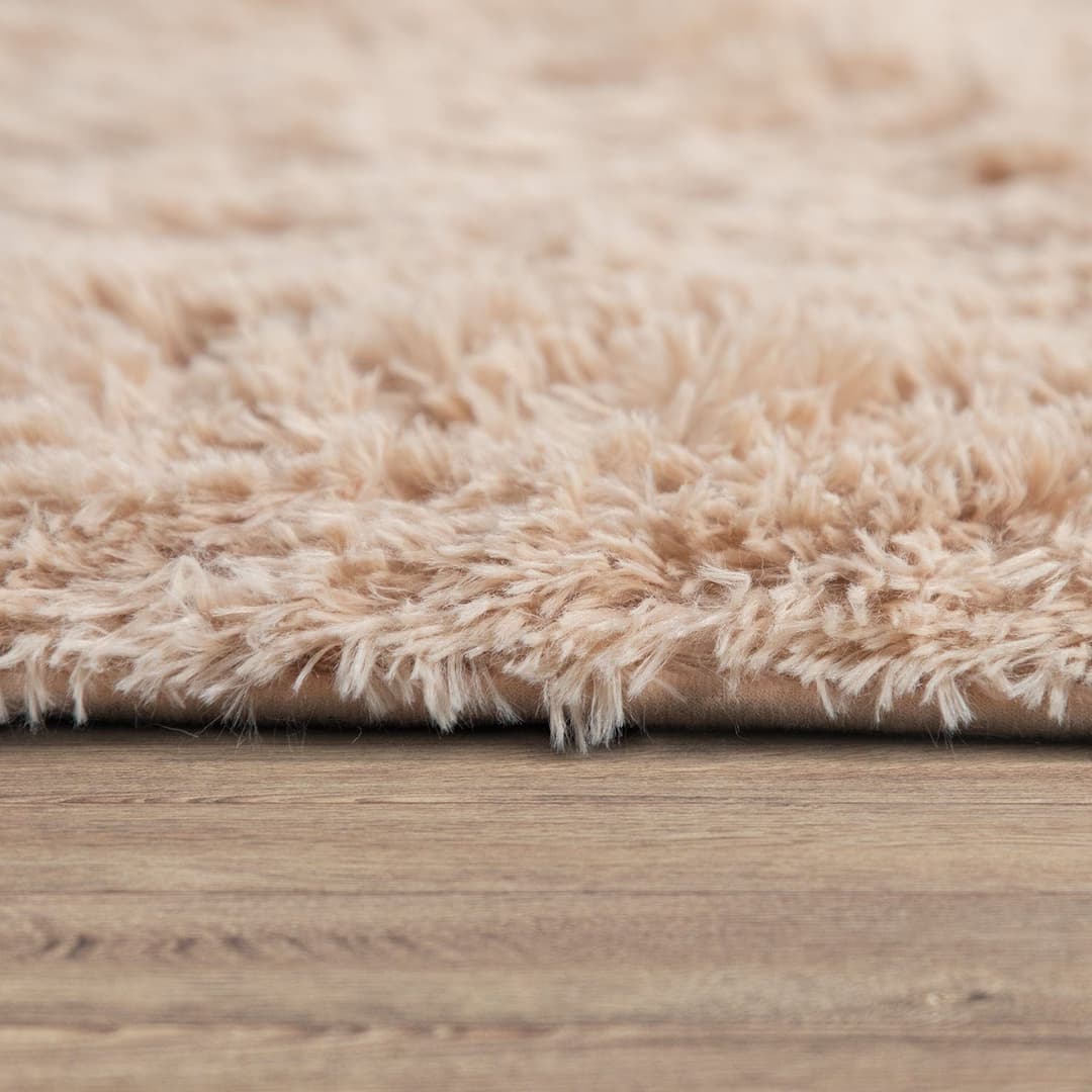 Paco Home Hochflor-Teppich Silky 591 | Beige