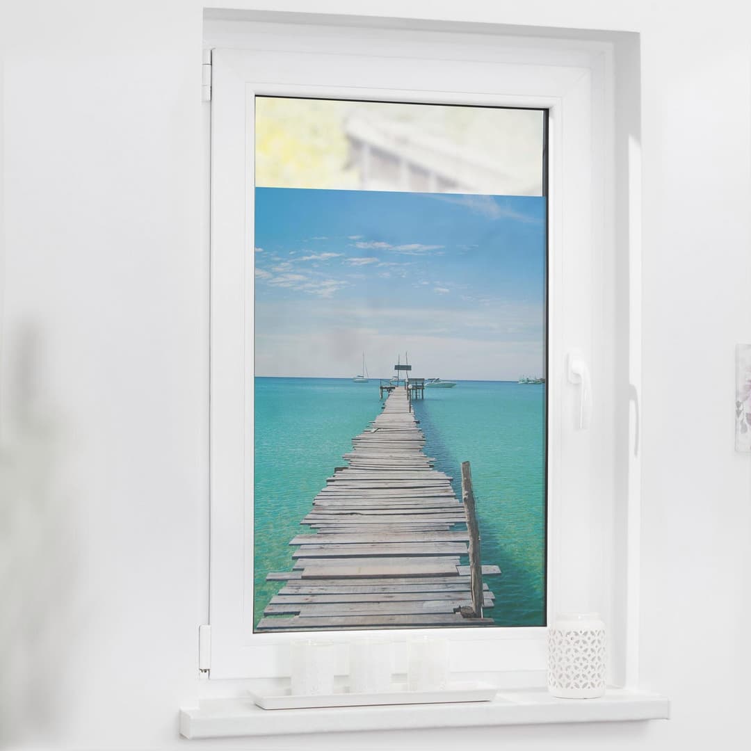 LICHTBLICK ORIGINAL Fensterfolie El Mar | Blau