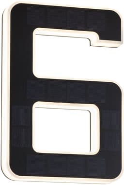 Paulmann Solar Hausnummernleuchte Ziffer 6 | Schwarz