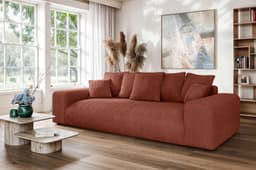 Home affaire Big-Sofa LAKESIDE 3-Sitzer Schlafsofa | Rot