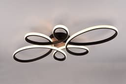 TRIO Leuchten LED Deckenleuchte FLY | Schwarz