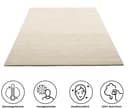 THEKO Wollteppich Gabbeh Uni | Beige 4