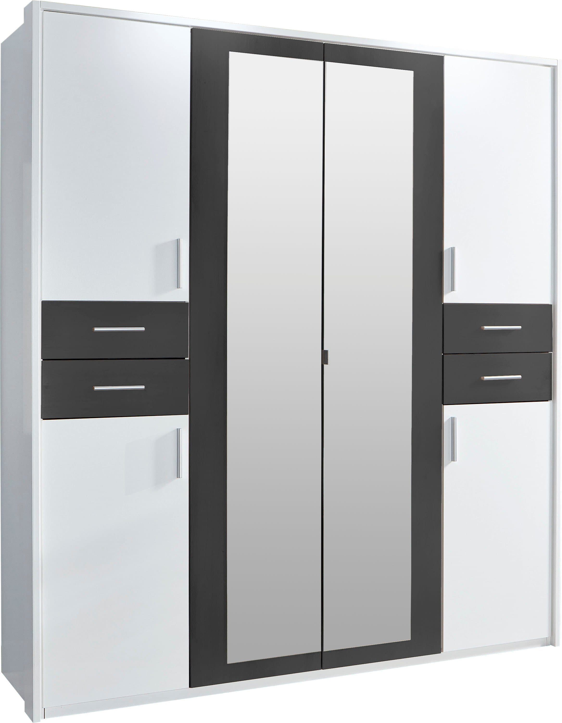 Wimex Drehtürenschrank Vegas | Weiß