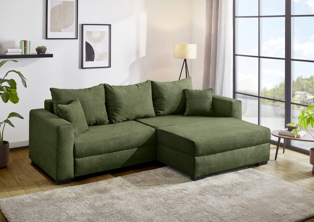 Jockenhöfer Gruppe Ecksofa Elmau XL L-Form | Grün