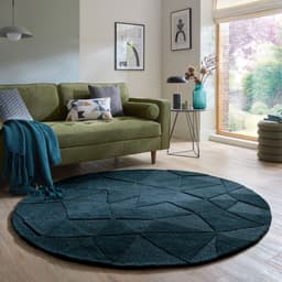 FLAIR RUGS Teppich SHARD | Blau