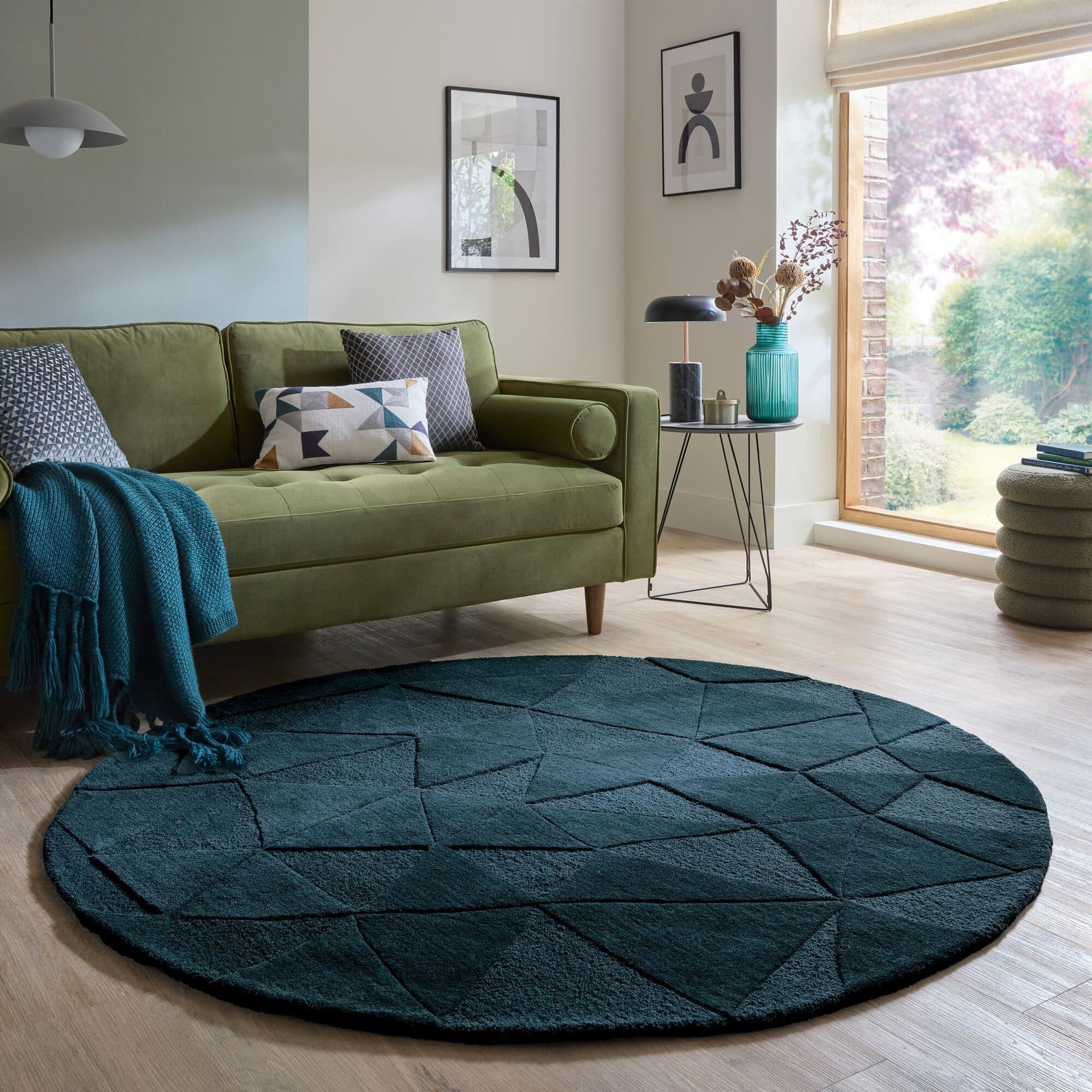 FLAIR RUGS Teppich SHARD | Blau
