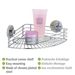 Wenko Duschablage Bari, 1 Etage | Silber