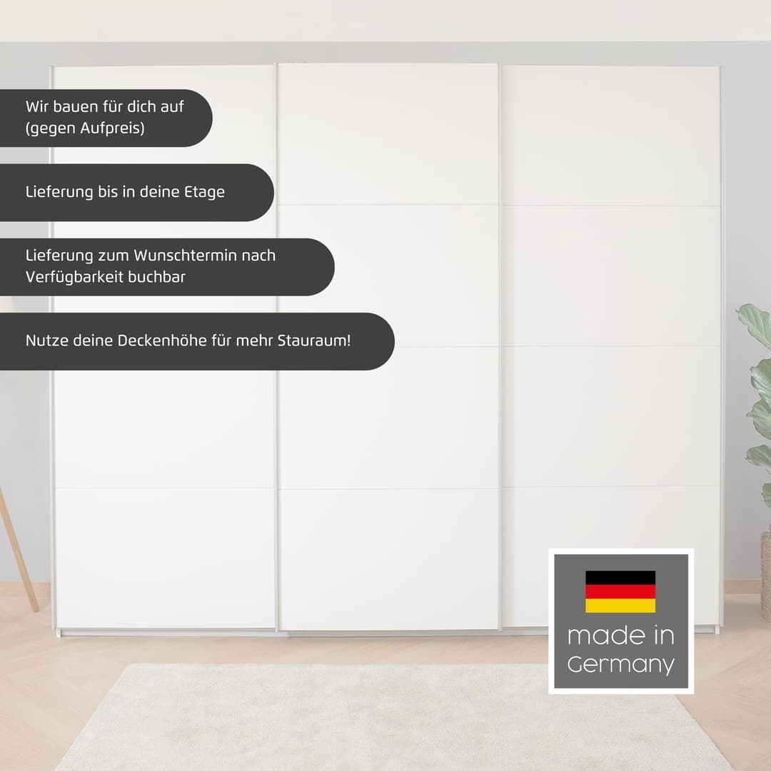 rauch Schwebetürenschrank KOLUNA | Weiß