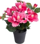Kunstblume Hibiskus im Topf | Rosa