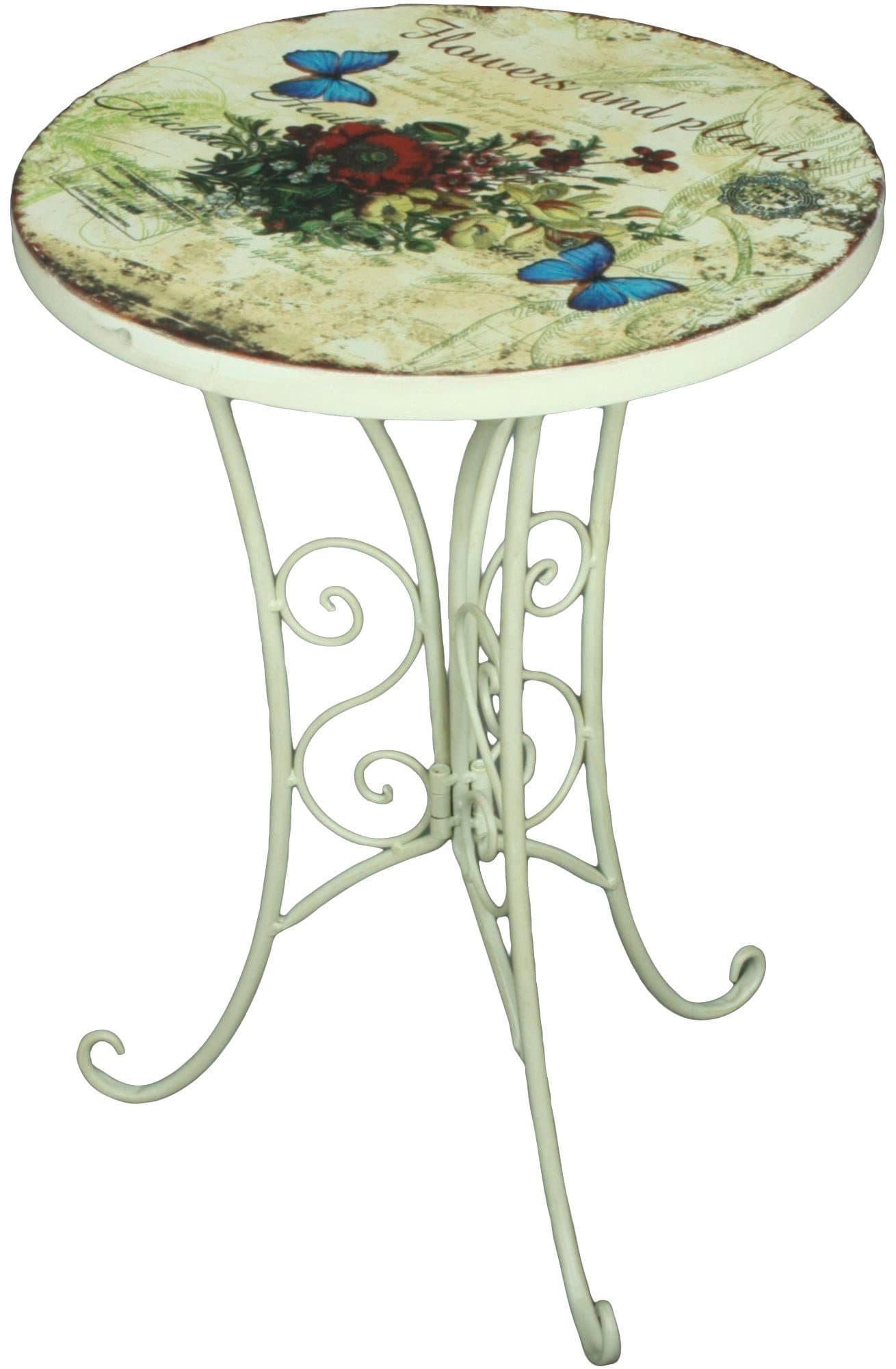 Garden Pleasure Gartentisch FLORAL | Mehrfarbig