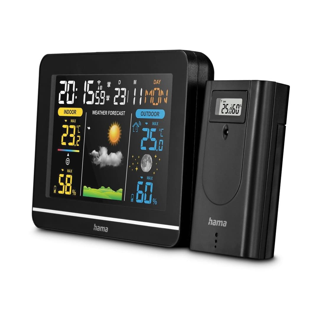 Hama Wetterstation mit Farbdisplay | Schwarz