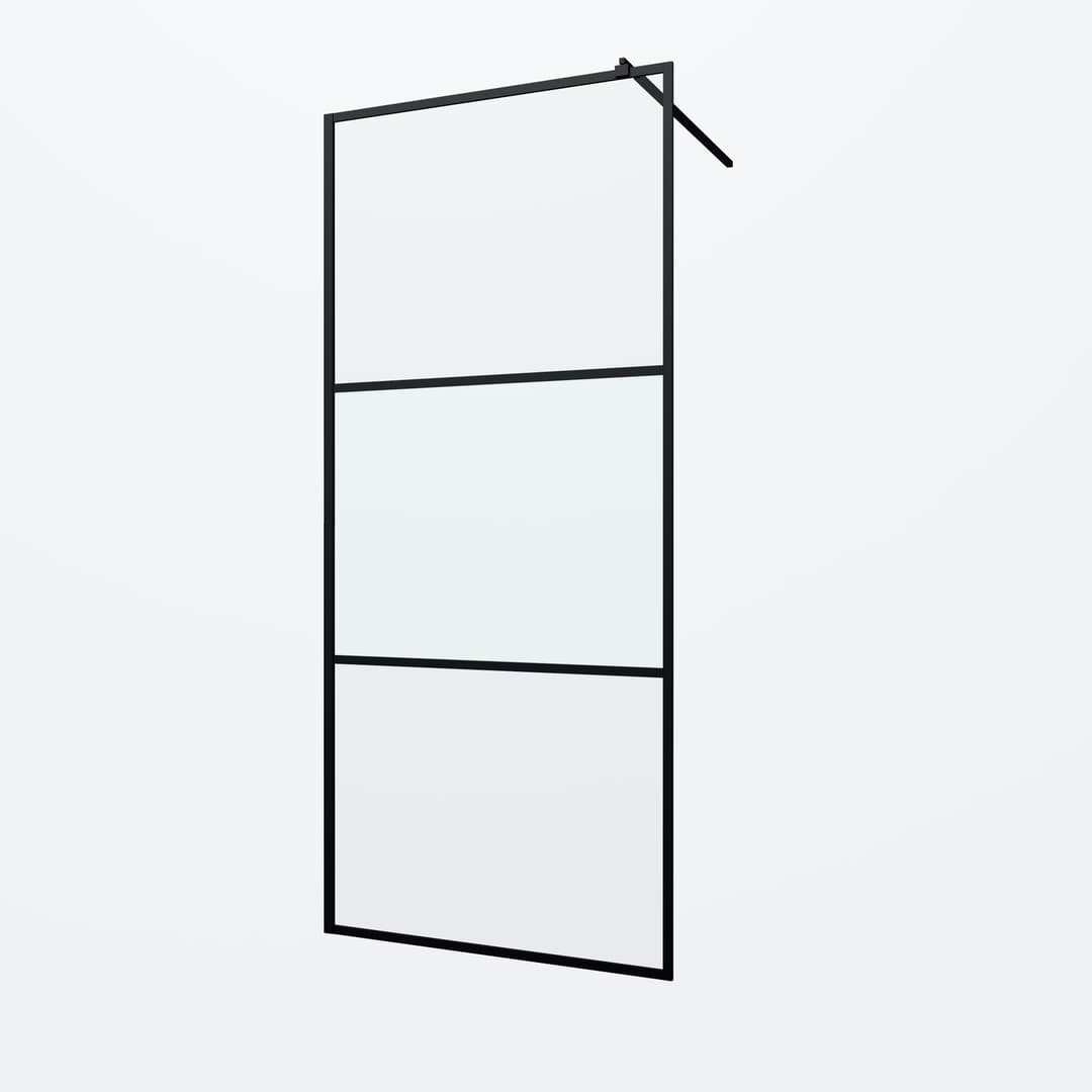 welltime Walk-In Foggy Black | Schwarz