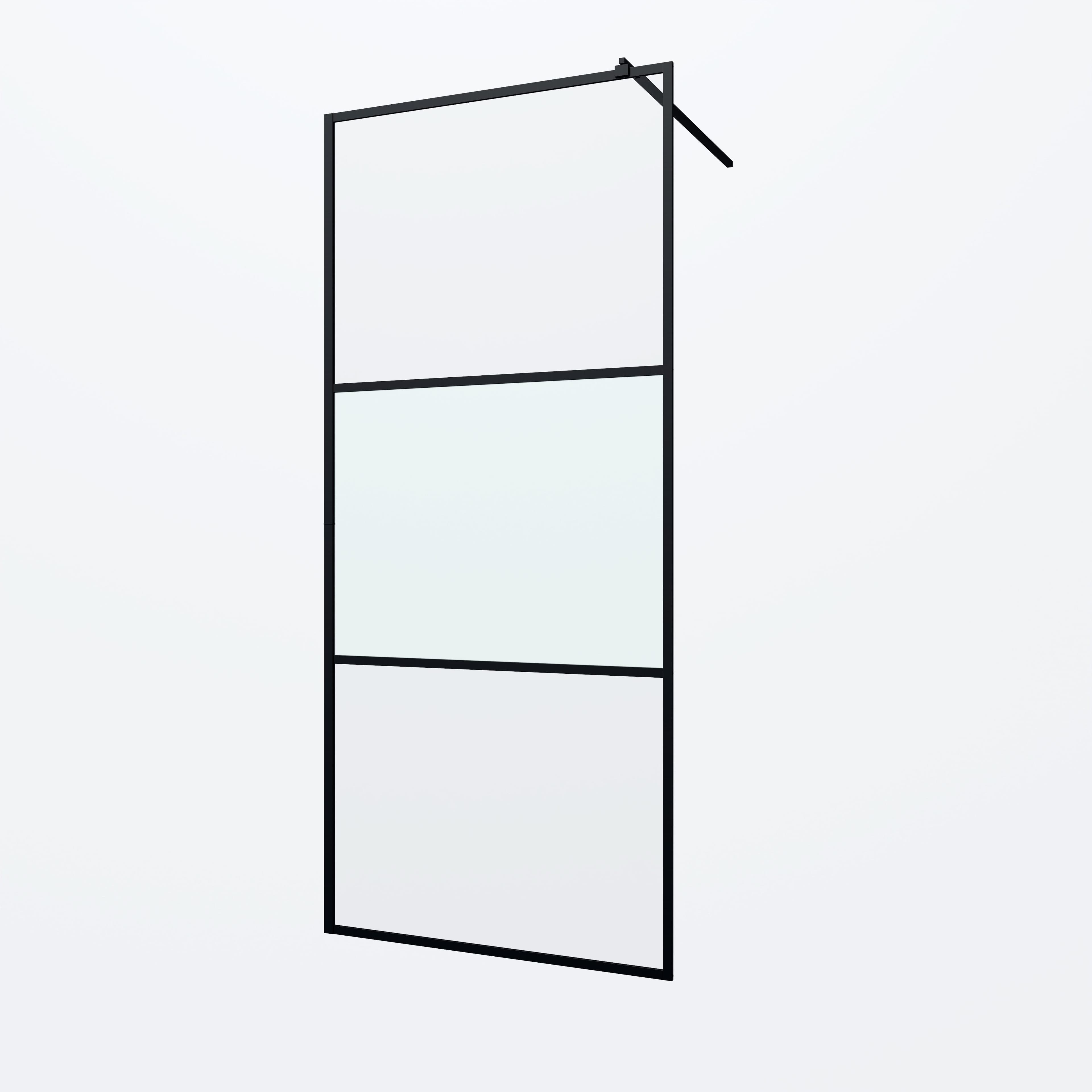 welltime Walk-In Foggy Black | Schwarz