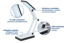 Maximex LED Schreibtischlampe | Weiß 4
