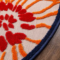 Sanat Teppich Floral 2 Outdoor | Mehrfarbig