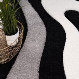 Paco Home Teppich Diamond 760 | Schwarz