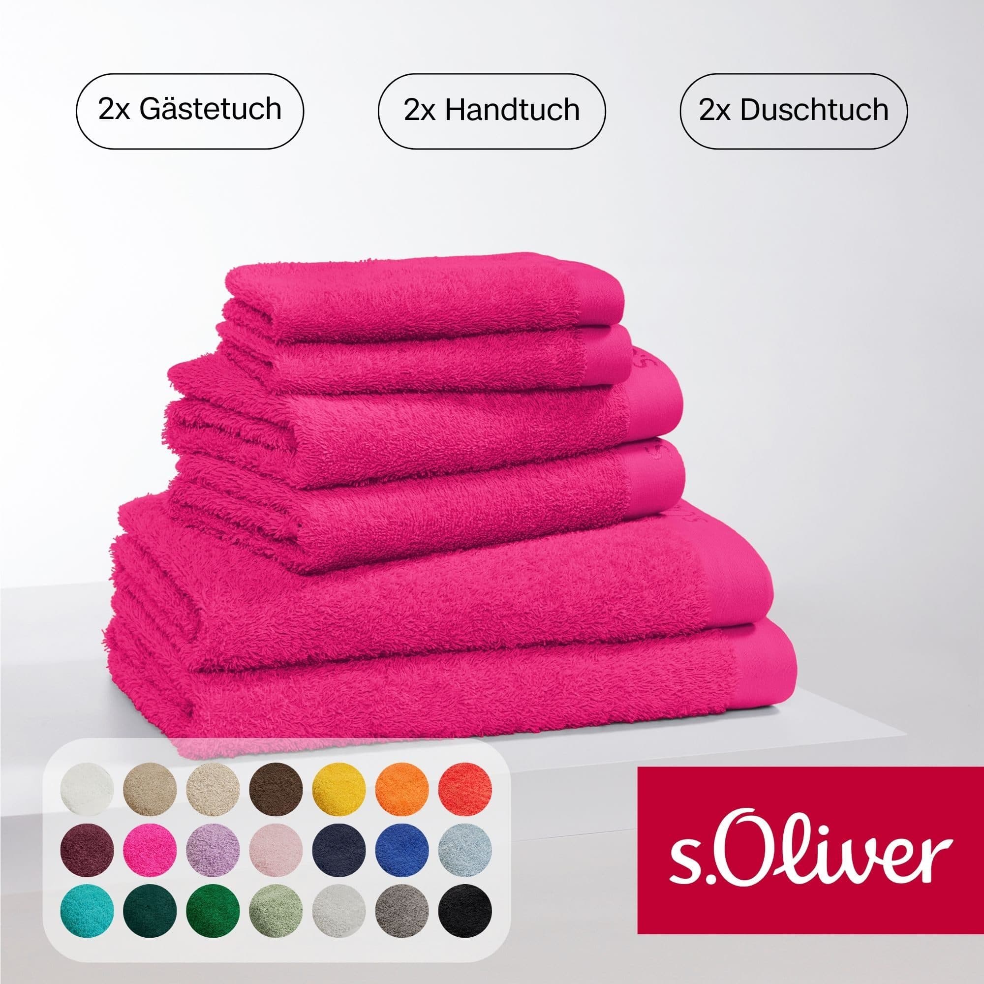 s.Oliver Handtuch Set | Pink