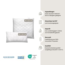 Schiesser Kopfkissen Hygge | Weiß