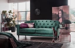 ATLANTIC home collection 2-Sitzer Carla | Grün