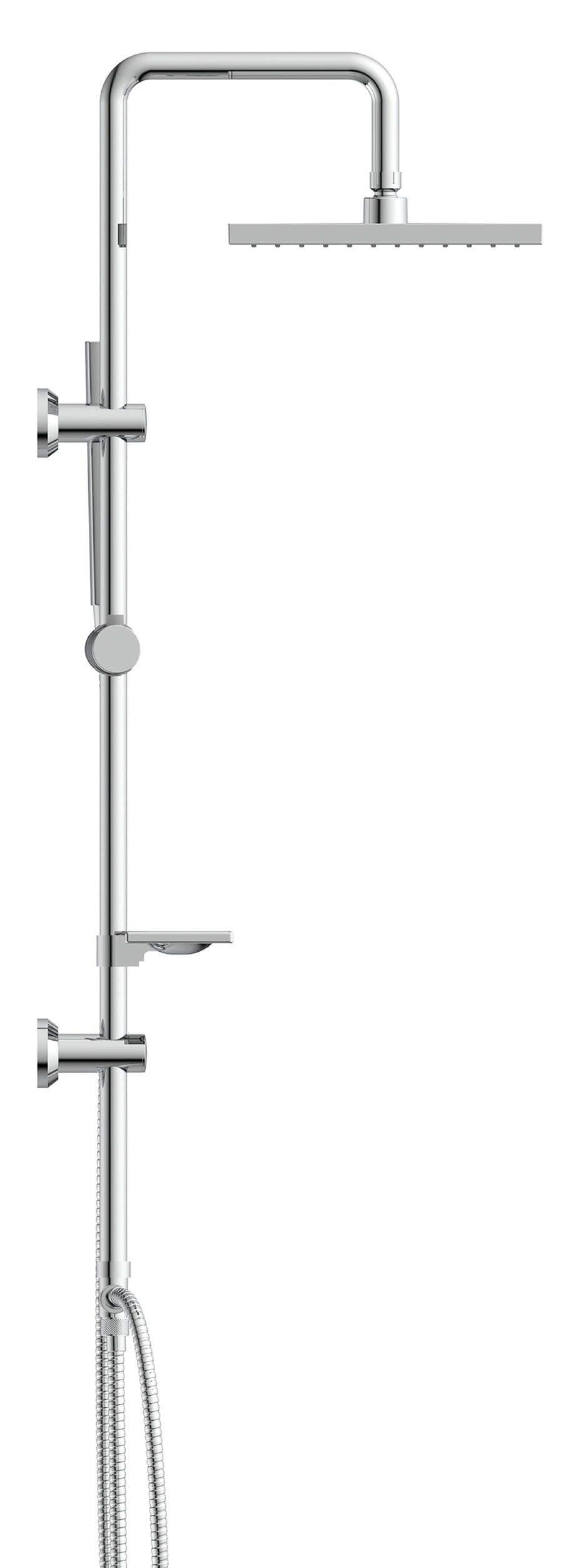 welltime Stangenbrause-Set LINA | Silber